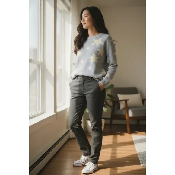 Marled by Reunited Clothing Knit Star Sweater - Picture 2 of 4